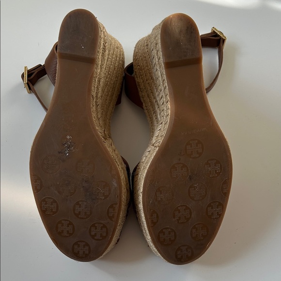 Tory Burch Brown and Black Patterned Sandals - Picture 3 of 4
